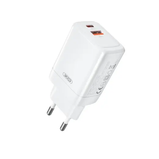 XO wall charger CE16 PD 45W 1x USB-C 1x USB white