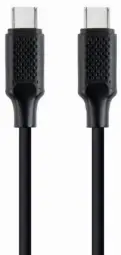 Gembird duomenų perdavimo ir įkrovimo laidas | USB-C į USB-C | 60W | 1.5m | juodas
