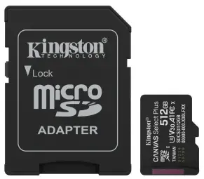 Atmiņas karte Kingston MicroSDXC 512GB Canvas Select Plus