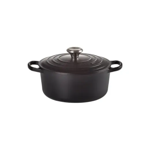 Le Creuset Ketaus puodas apvalus Ø26cm / 5,3L matinis juodas