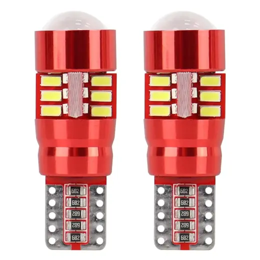 LED CANBUS 27SMD 3014 T10e (W5W)  White 12V/24V