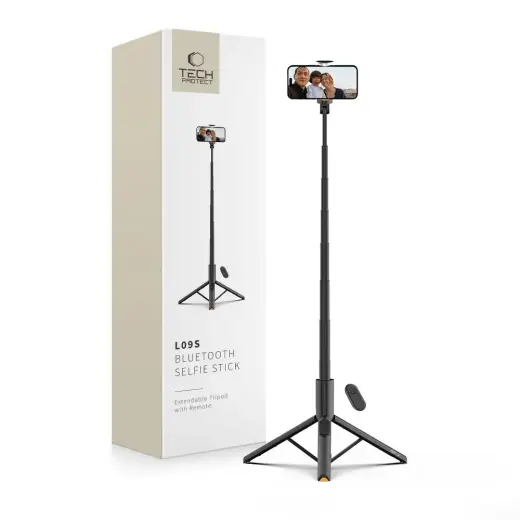 TECH-PROTECT L09S BLUETOOTH SELFIE STICK TRIPOD BLACK