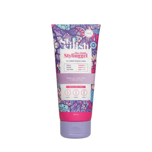 Steilish, Flex Hold, Hair Styling Gel, Curl Definition & Frizz Control, Medium Hold, 200 ml