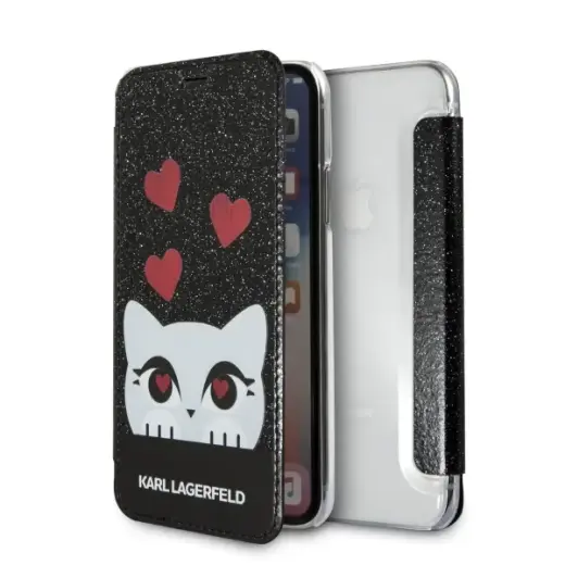 Karl Lagerfeld KLFLBKPXVDCBK iPhone X|Xs black book Valentine