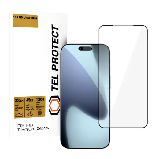 Tempered glass Tel Protect 10X HD Titanium for Iphone 17 Pro (envelope)