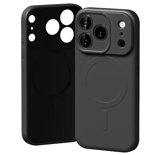 Mercury Semi-Silicone maciņš ar MagSafe atbalstu telefonam iPhone 17 Pro melns