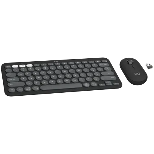 LOGITECH Pebble 2 Bluetooth Keyboard Combo - TONAL GRAPHITE - ARA