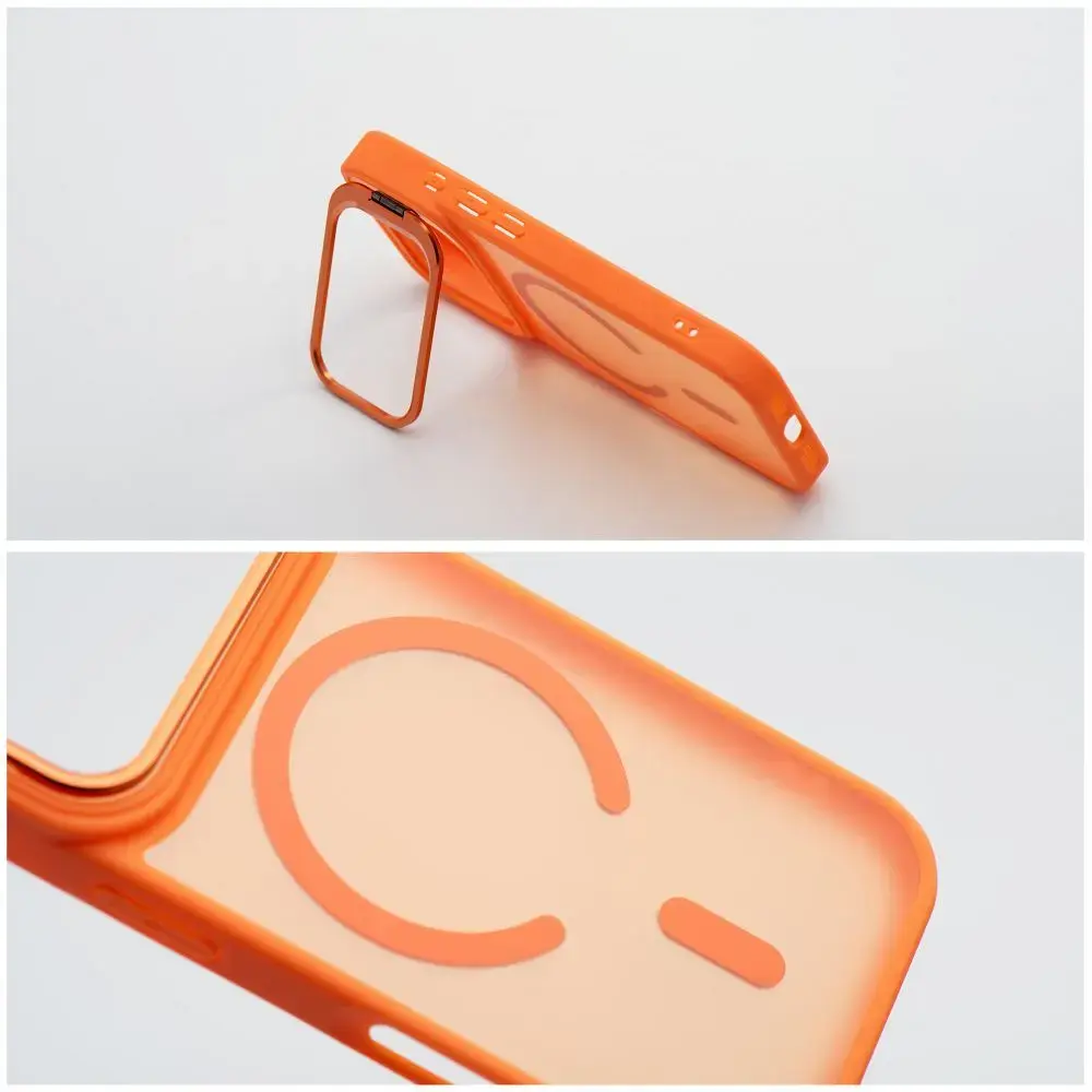 Forcell F-Protect Smoke Hybrid Premium phone case with MagSafe support for iPhone 17 Pro Max | iPhone 18 Pro Max orange