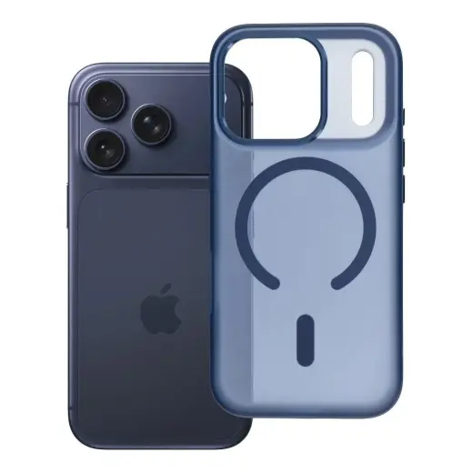 Flexline Mag чехол с поддержкой MagSafe для телефона iPhone 17 Pro тёмно-синий