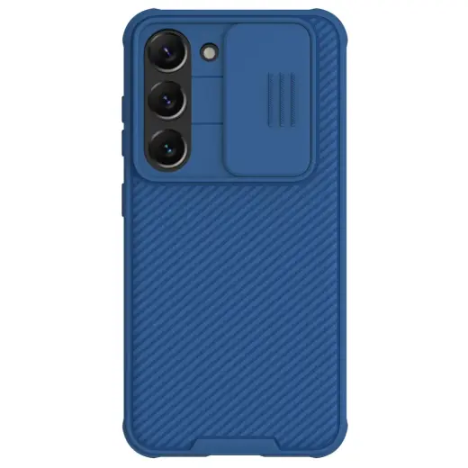 Nillkin CamShield Pro Case for Samsung Galaxy S23+, cover with camera cover, blue