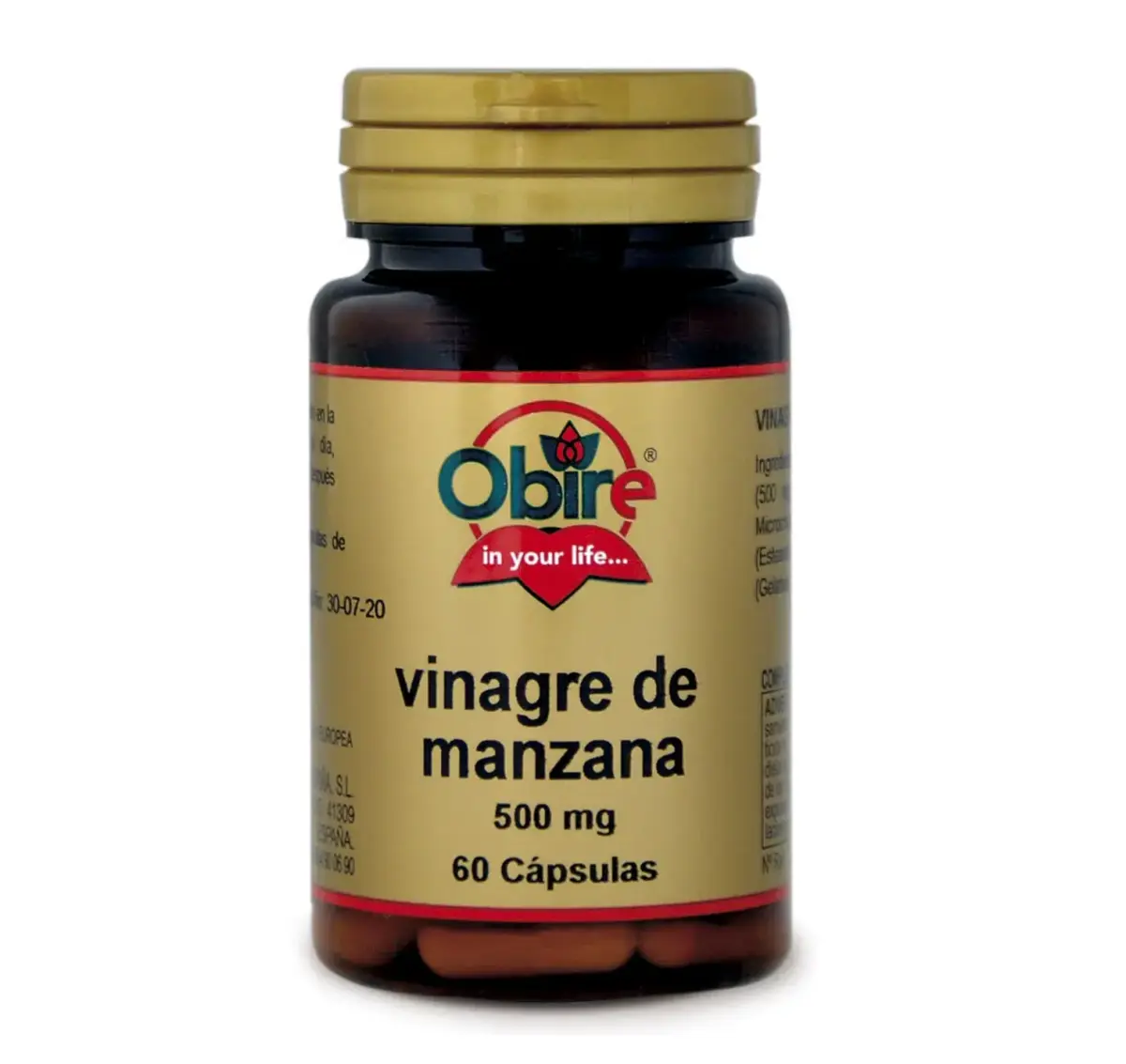 Obire Vinagre De Manzana 500 Mg 60 Caps