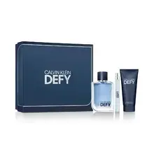 Defy Gift set EDT 100 ml, miniature EDT 10 ml and shower gel for body and hair 100 ml