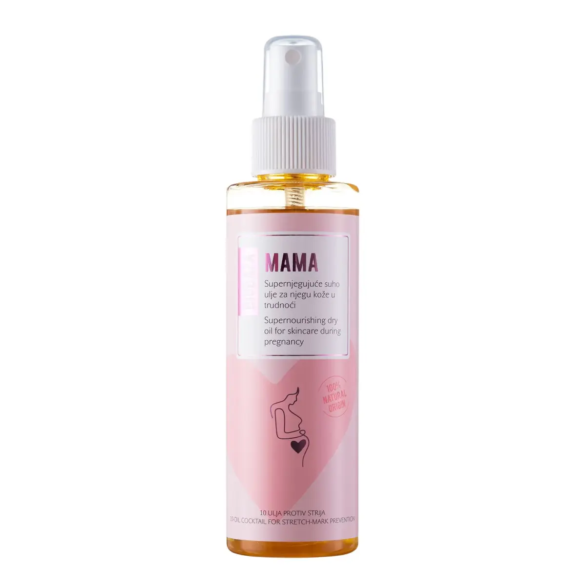 Biobaza, Mama, Natural Ingredients, Anti-Stretch Marks, Daily, Oil, Abdomen & Thighs, 150 ml