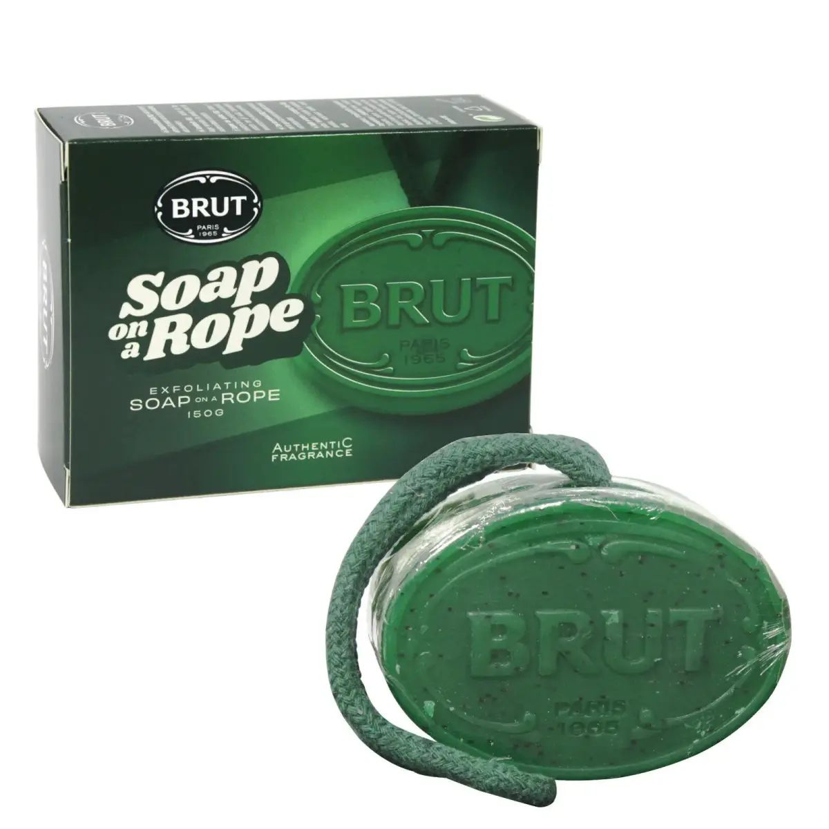 Brut, Soap On A Rope, Exfoliating, Soap Bar, 150 g