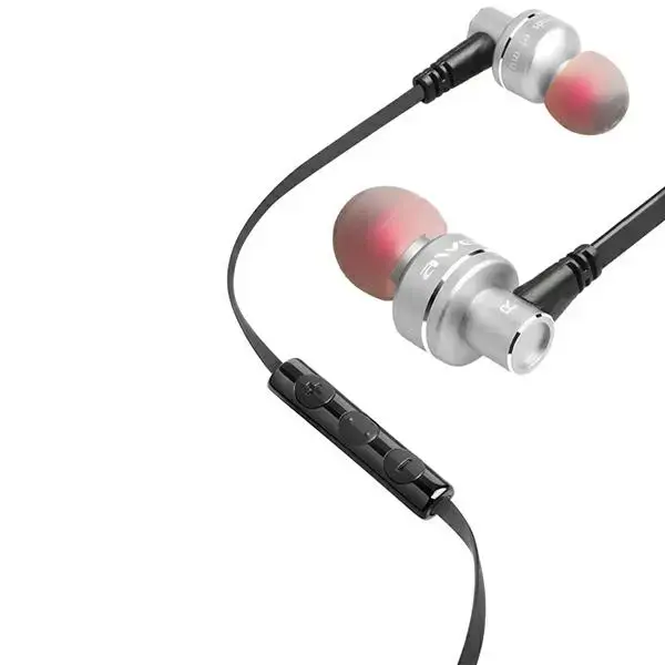 AWEI stereo headphones ES-10TY 3.5mm jack grey