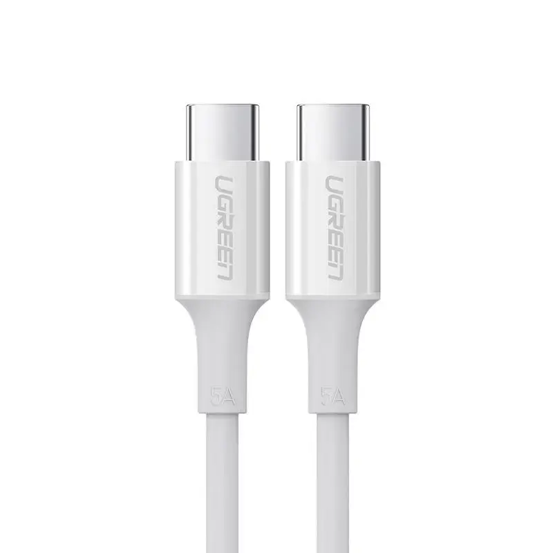 Ugreen US300 datu pārraides un uzlādes vads | USB-C uz USB-C | 25W | 1m | balts