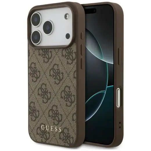 Guess 4G Classic чехол для телефона iPhone 18 Pro | iPhone 17 Pro коричневый
