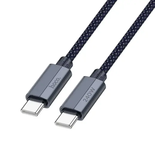 Cable USB C to USB C Hoco QC3.0 PD 5A 240W 1,8 m U134 dark blue