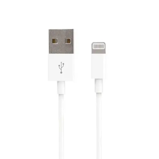 Forever MD818ZM | A andmeedastus- ja laadimiskaabel | USB-A kuni Lightning | 1m | valge