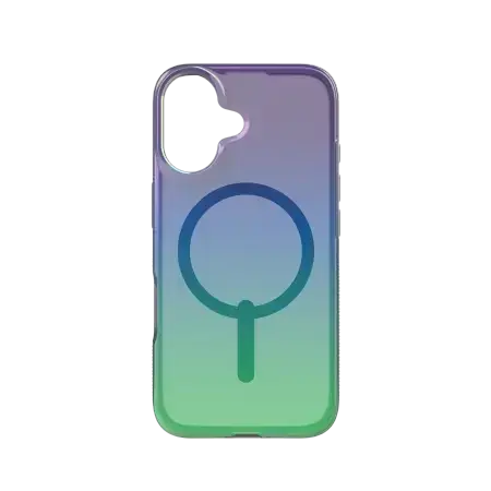 ZAGG Milan Snap Case with MagSafe for iPhone 16 - Green|Purple
