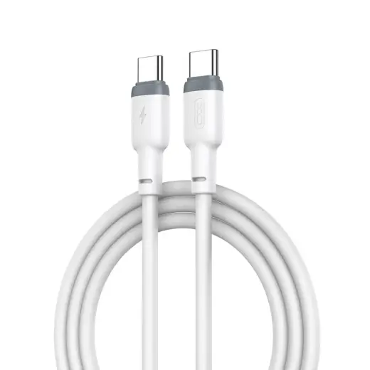XO NB208B data transfer and charging cable | USB-C to USB-C | 60W | 1m | white