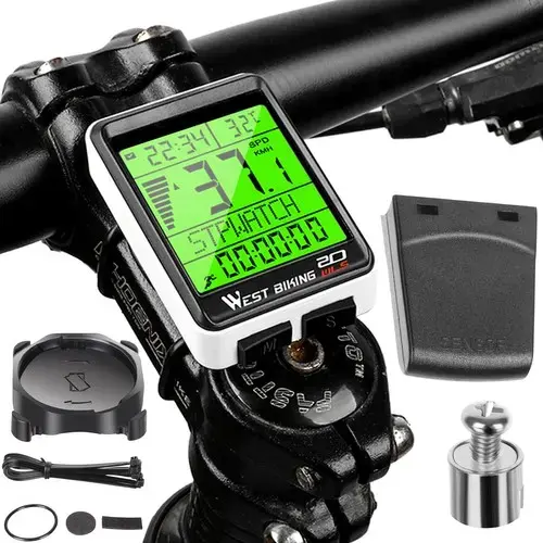 Goodbuy 18663 wireless waterproof bike speed meter for bicycles IPX4 | LCD