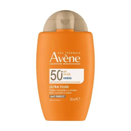 Avene, Ultra Fluid, Fragrance-Free, UV Protection, Daily, Fluid, For Face & Body, SPF50+, 50 ml