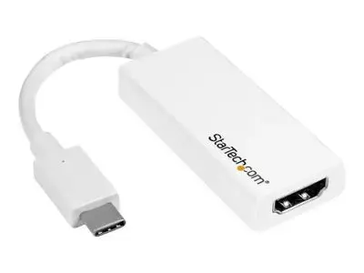 StarTech.com USB-C to HDMI Adapter - White - 4K 60Hz - video interface converter - HDMI | USB - 15 cm