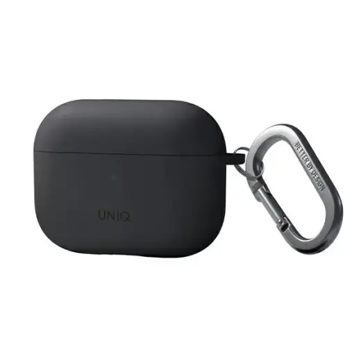 UNIQ Nexo Case AirPods Pro 2 gen + Ear Hooks Silicone charcoal grey