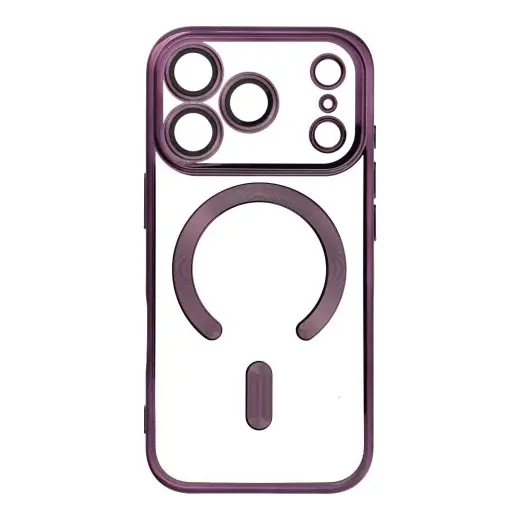 Electro Mag phone case with MagSafe support for iPhone 17 Pro purple