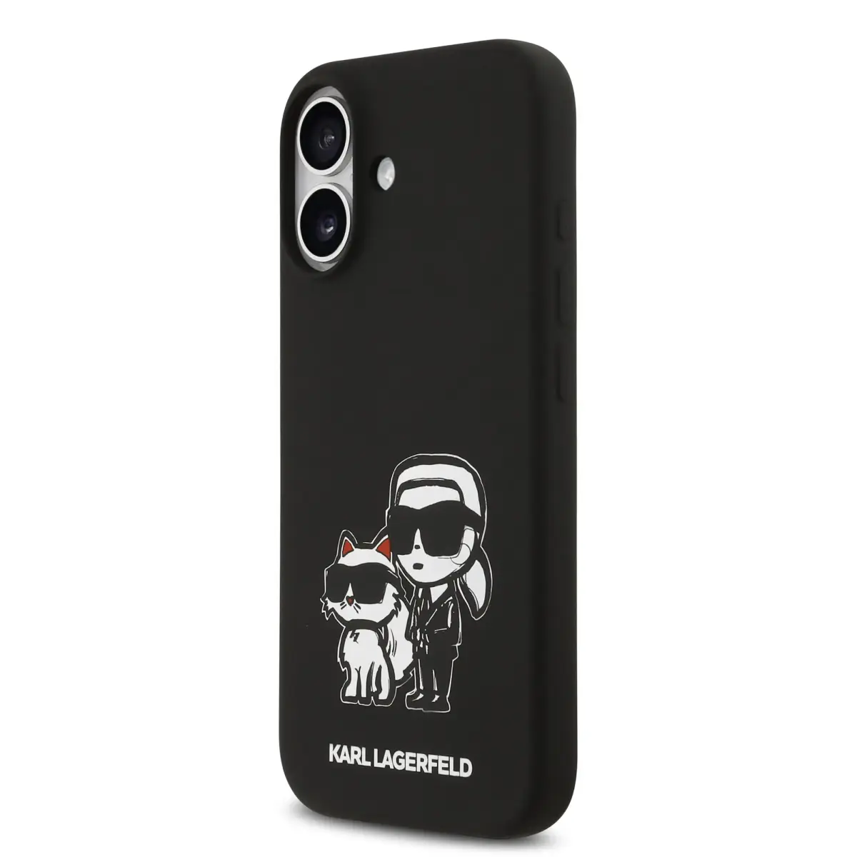 Karl Lagerfeld K&CH Sketch maciņš ar MagSafe atbalstu telefonam iPhone 17 melns