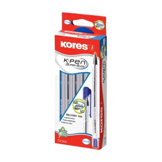 Lodīšu pildspalva KORES SOFT GLIDE K11 M 0.7 mm zila
