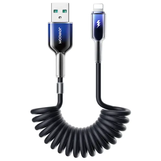 Joyroom S-A43 Crystal-Clear Series data transfer and charging cable | USB-A to Lightning | 15W | 1.5m | black