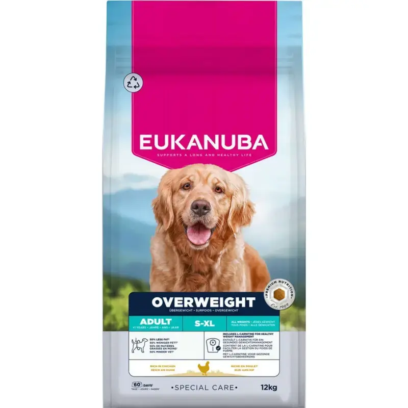 Sausa barība suņiem - Eukanuba Special Care, Adult, ALL, Overweight 12KG