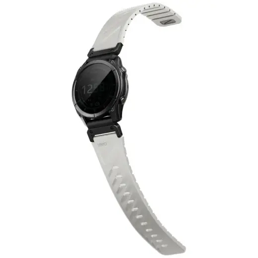 UNIQ Fluo x Smart-Fit smartwatch strap for Garmin (22 mm) | Silicone | gray