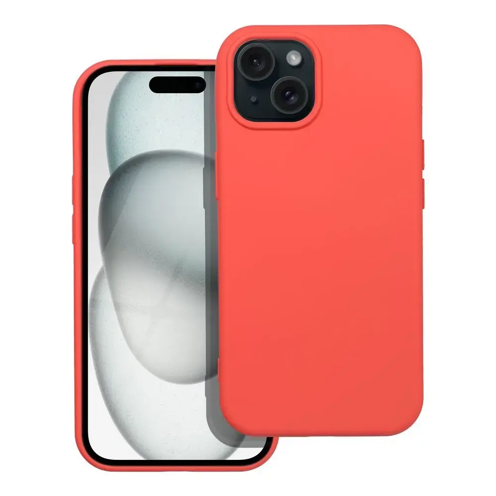 Silicone maciņš telefonam iPhone 15 oranžs