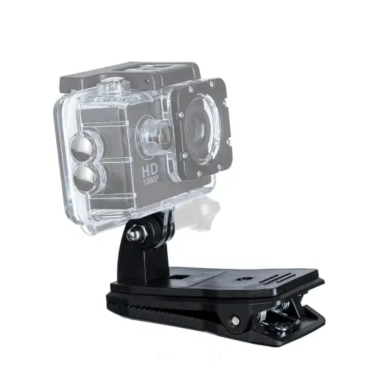 Holder with clip for mounting for GoPro