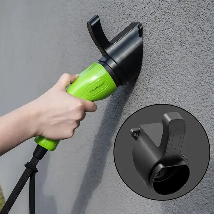 Qoltec Mobile charger for EV 2-in-1 Type2 with regulation | 3.5kW | 230V | SCHUKO 16A | LCD | Portable | Wallbox | 5m