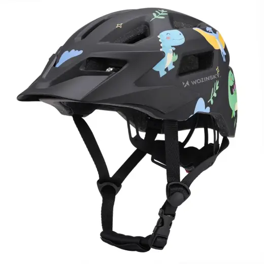 Wozinsky MTB Children's Bike Helmet with Removable Visor S - Black