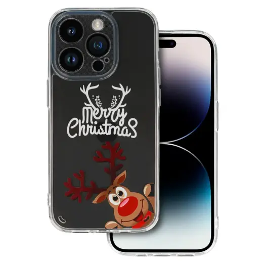 TEL PROTECT Christmas Case for Samsung S23 Design 1 Clear