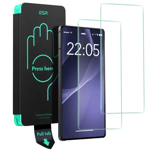ESR tempered glass for phone Samsung Galaxy S25 Ultra (S938) with applicator (2 pcs.)