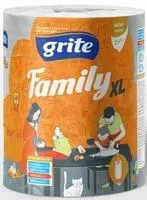 Virtuves dvielis Grite Family  XL,1 rullis, 2 slāņu, 250 loksnes, 45m