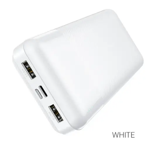 HOCO J72A Easy power banka 20000 mAh | 2 x USB balta