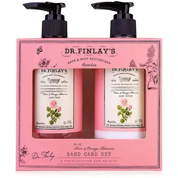 Accentra Rose & Orange Blossom Dr. Finlay`s Hand Care with Pump - Dárková sada péče o ruce s pumpičkou