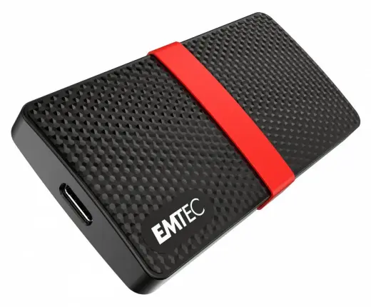 Emtec External SSD X200 1TB / ECSSD1TX200 Black, red XL
