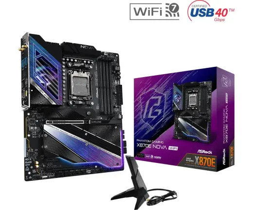 ASRock Phantom Gaming X870E NOVA WiFi - motherboard - ATX - Socket AM5 - AMD X870E