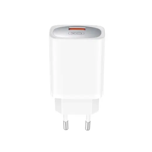 XO CE19 travel charger | 18W | QC | USB-A | white