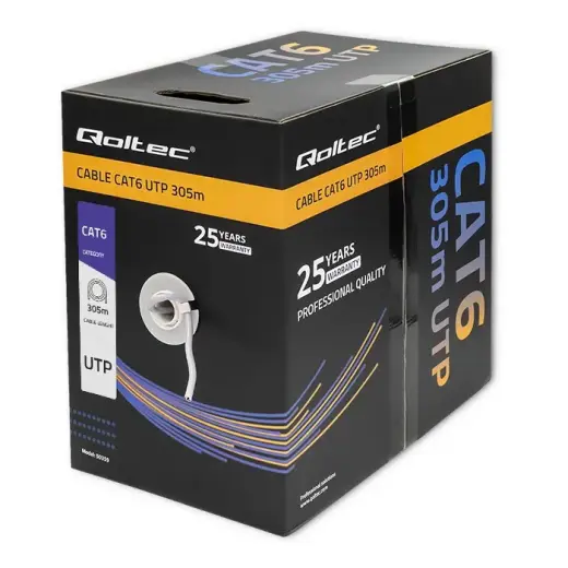 Qoltec Ethernet LAN võrgukaabel | Cat6 | UTP | 305m