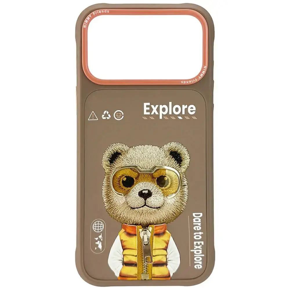 Etui Nimmy Cool&Cute 2.0 Bear do iPhone   17 Pro beżowy