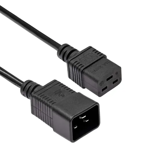 Power Cable for Server Akyga AK-UP-03 Extension CU IEC C19 | C20 1.8 m